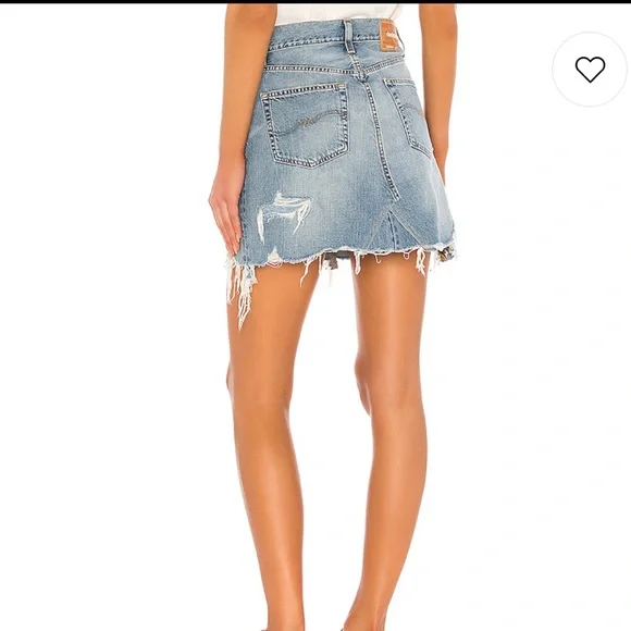 Denimist Damen Distressed Mote Joni Minirock $ 195 Neu mit Etikett - Bild 3 von 5