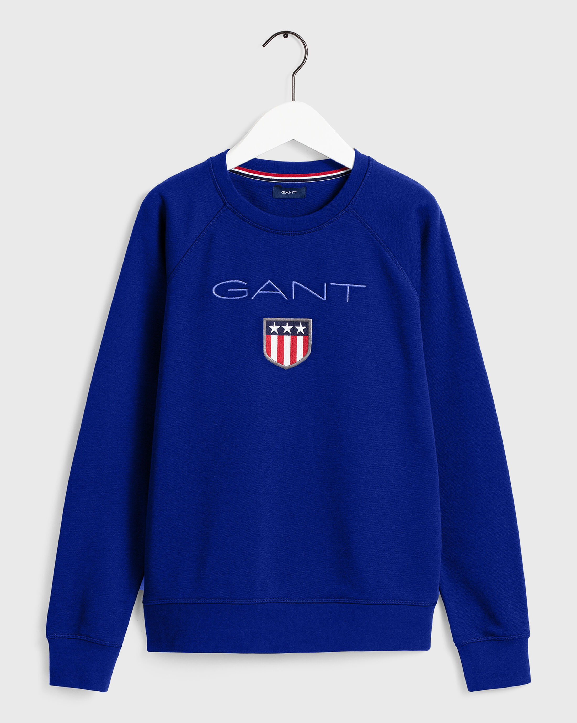 GANT Men's Yale Blue Shield Crew Neck Sweatshirt 2046004 Size