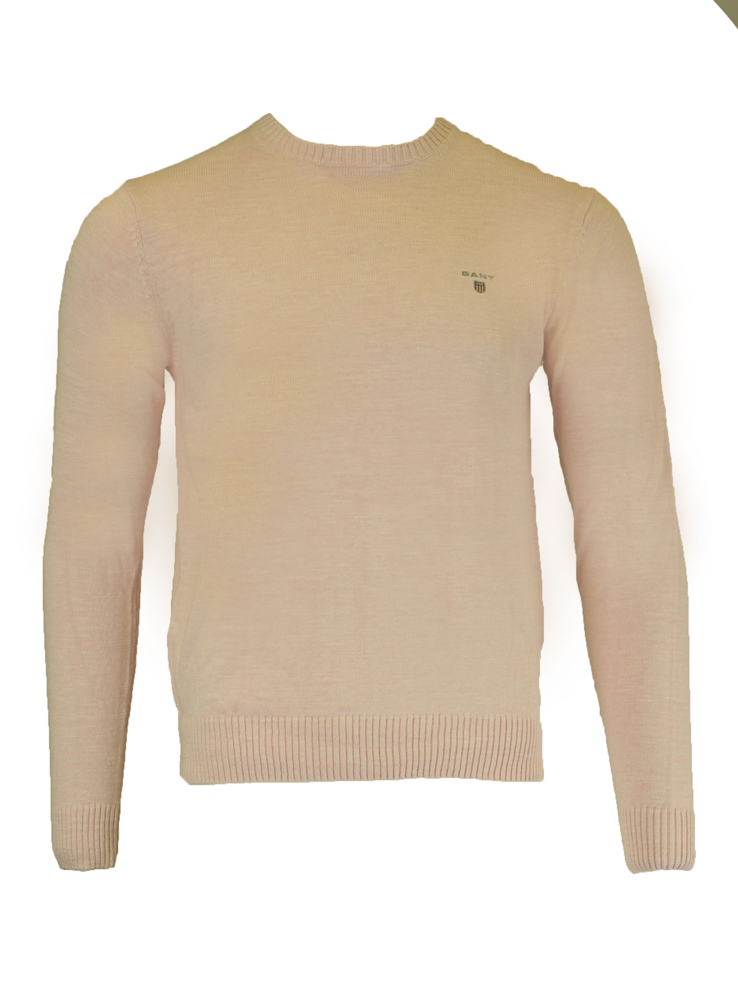GANT Men's Light Pink Natural Cotton Crew Neck Sweater 83051 Size M ...