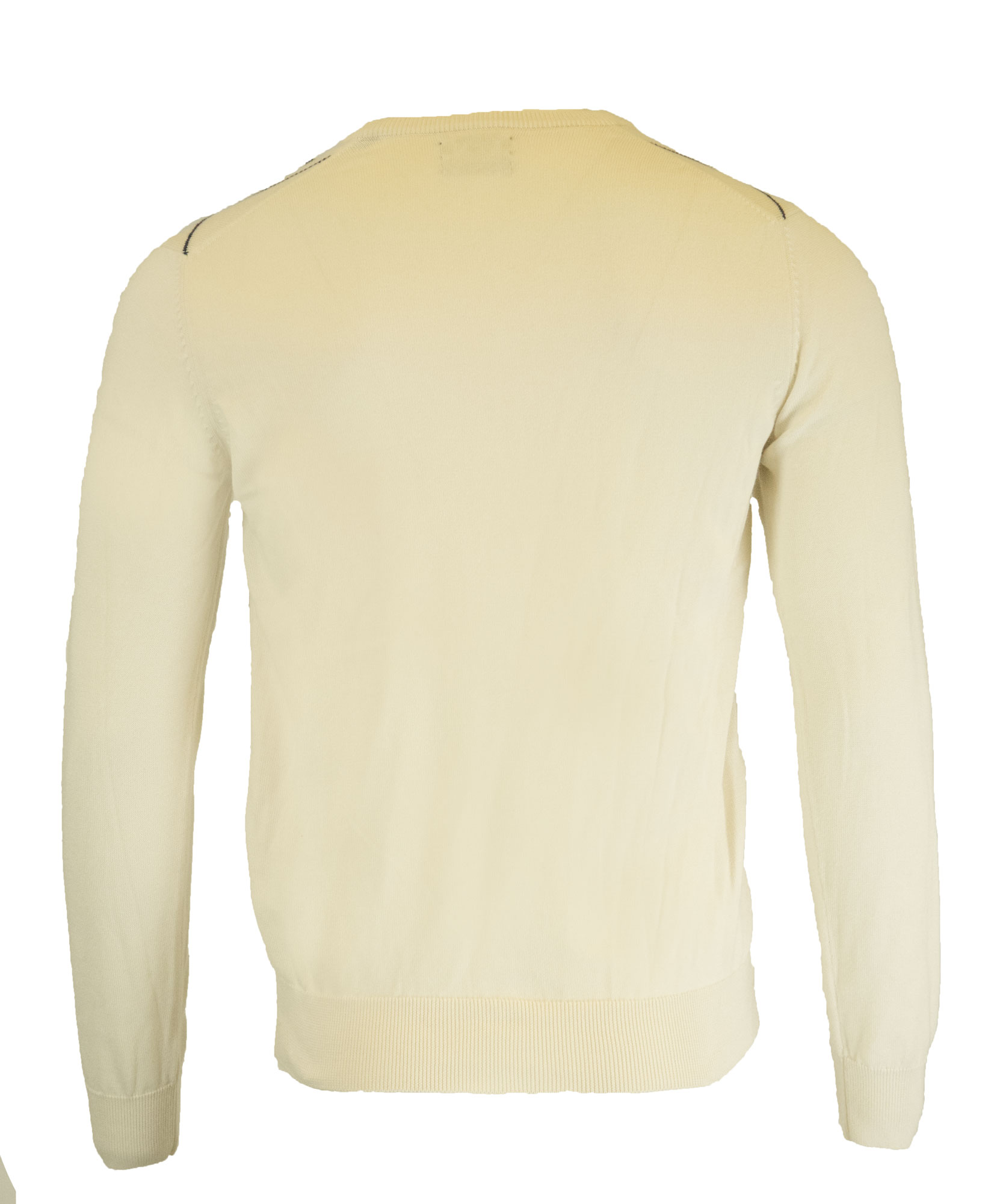 GANT Men's Cream Sporty Argyle Cotton V-Neck Sweater 86548 Size M $155 ...