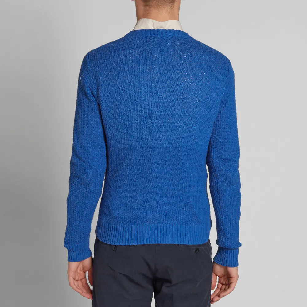 Gant Dark Ocean Blue Herren The Texture Pullover 84194 Größe M $ 155 neu mit Etikett - Bild 5 von 5