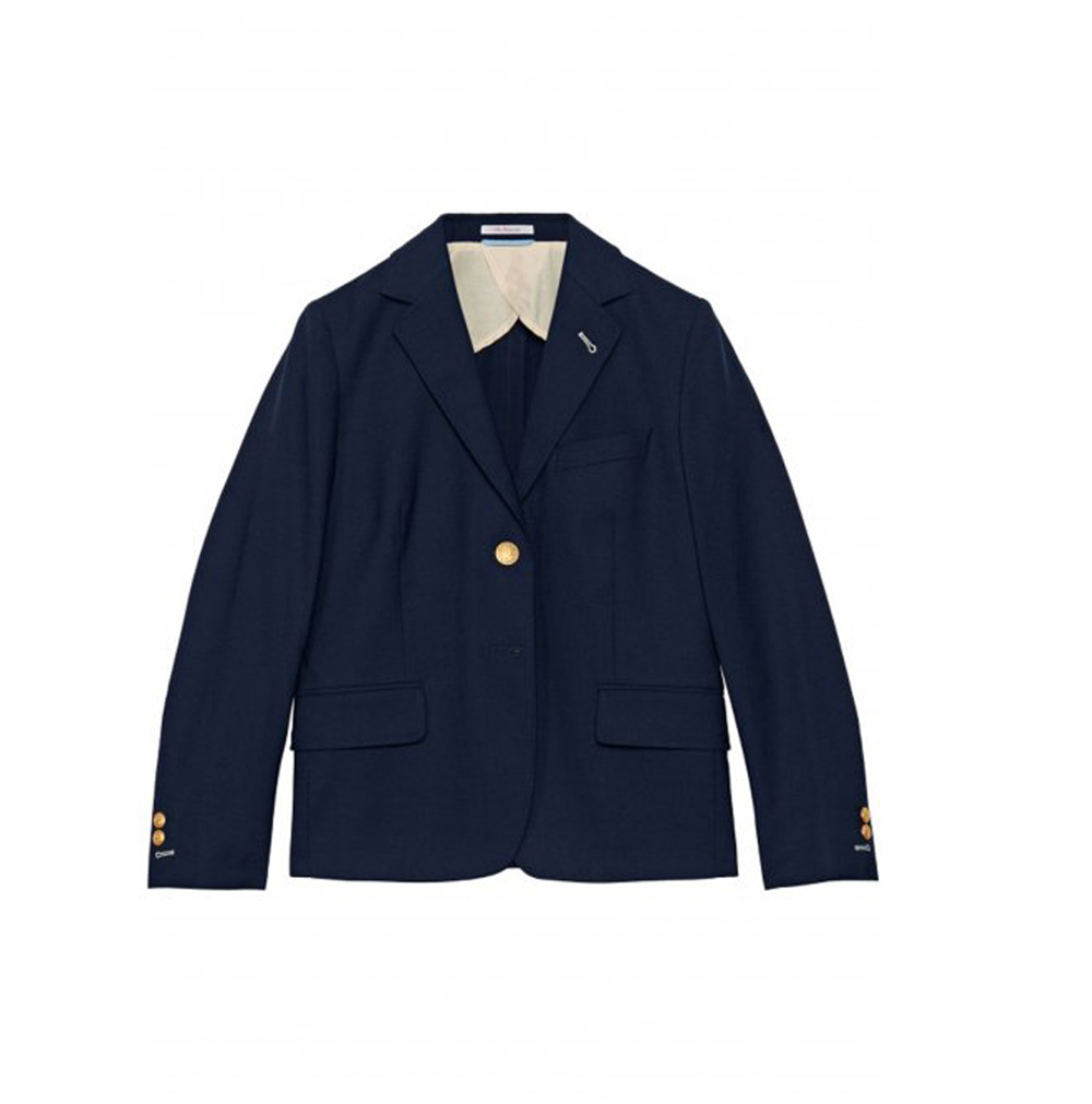 Womens GANT The Hopsack Gold Button 