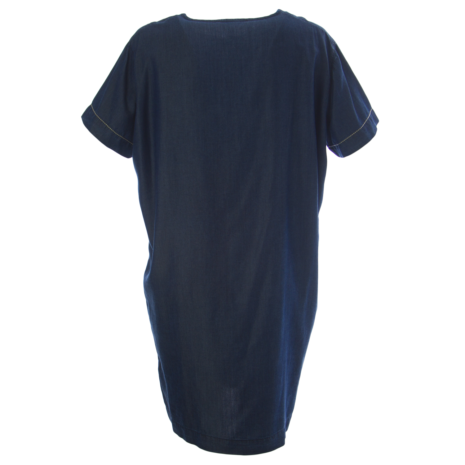 MARINA RINALDI Women's Blue Decidere Stitch Detail Shift Dress 16W / 25 ...