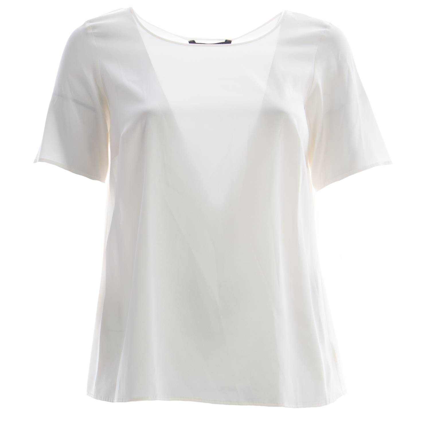 MARINA RINALDI Women's Bilancia Short Sleeve Silk Blouse $435 NWT | eBay