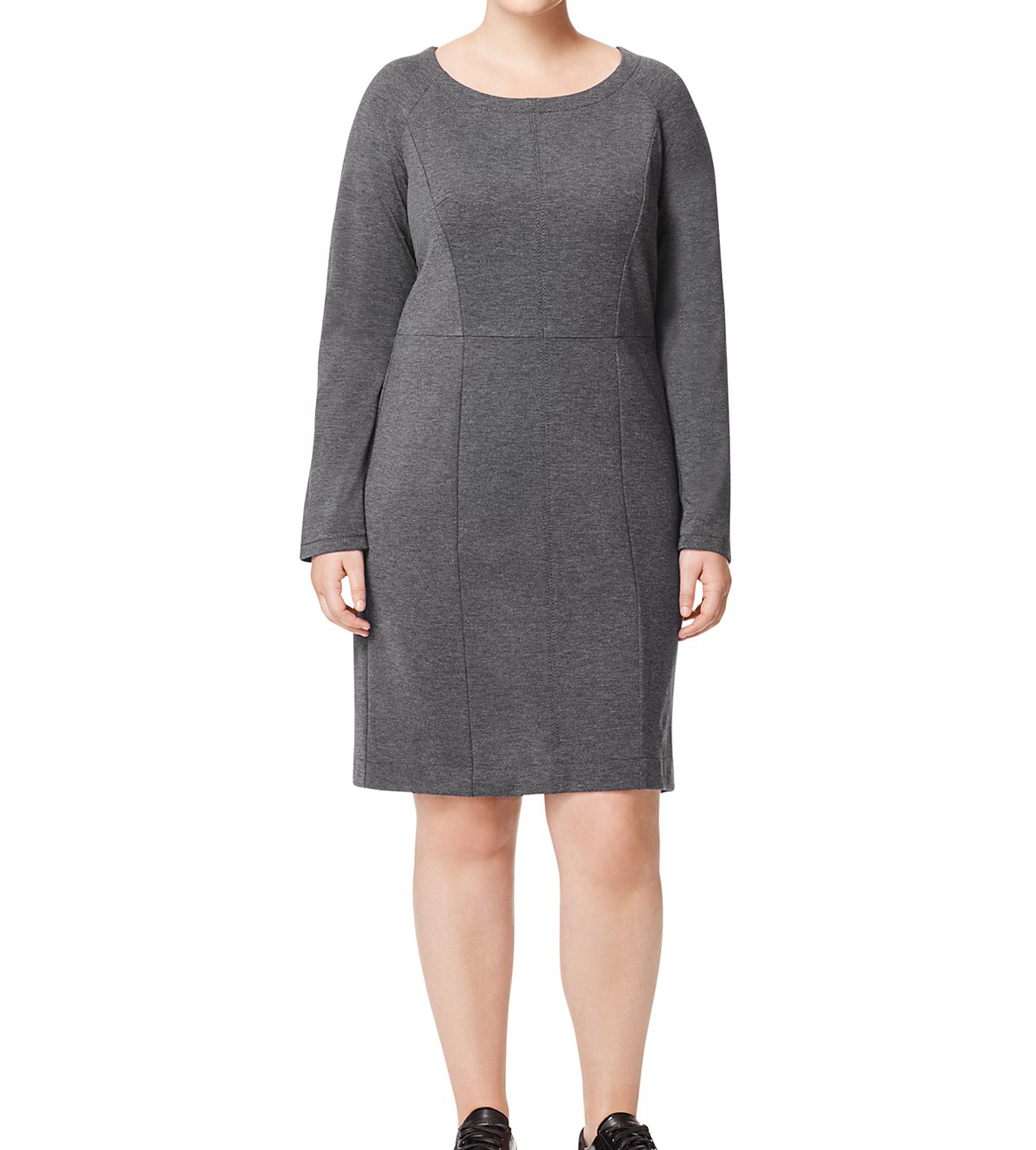 MARINA RINALDI Women's Grey Olivetta Sheath Jersey Dress $380 NWT | eBay