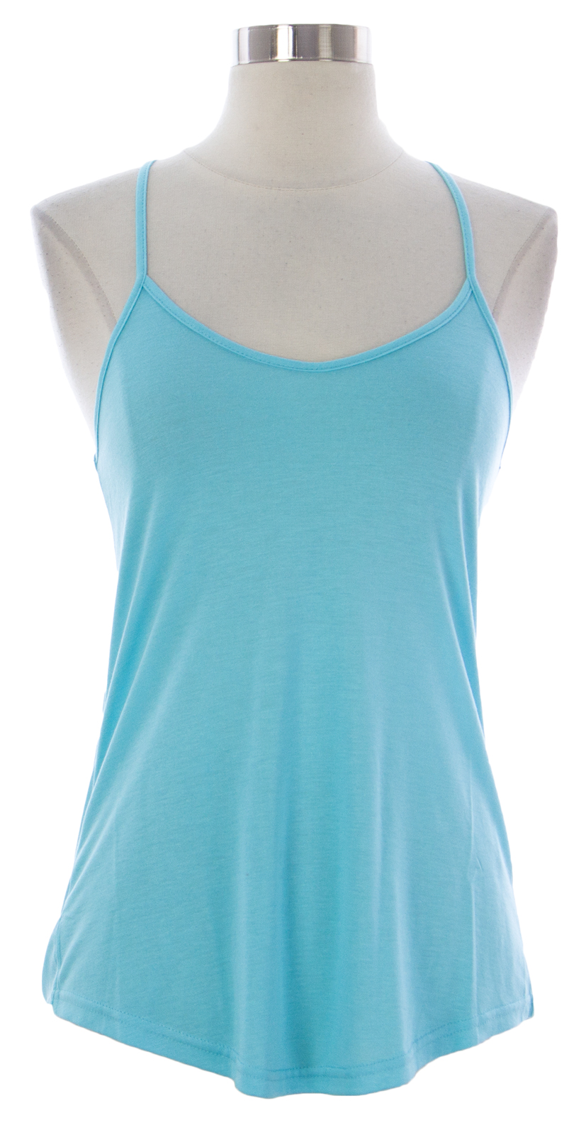 NAILA Women's Blue Spaghetti Strap Racerback Tank Top TopBLU $70 NEW | eBay