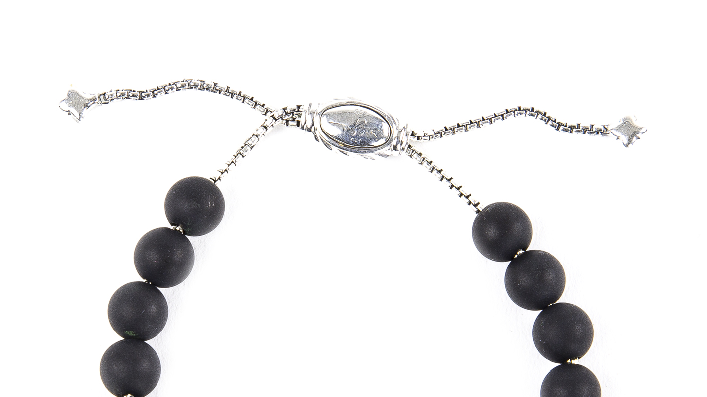 DAVID YURMAN Women's Matte Black Onyx Spiritual Bead Bracelet NEW