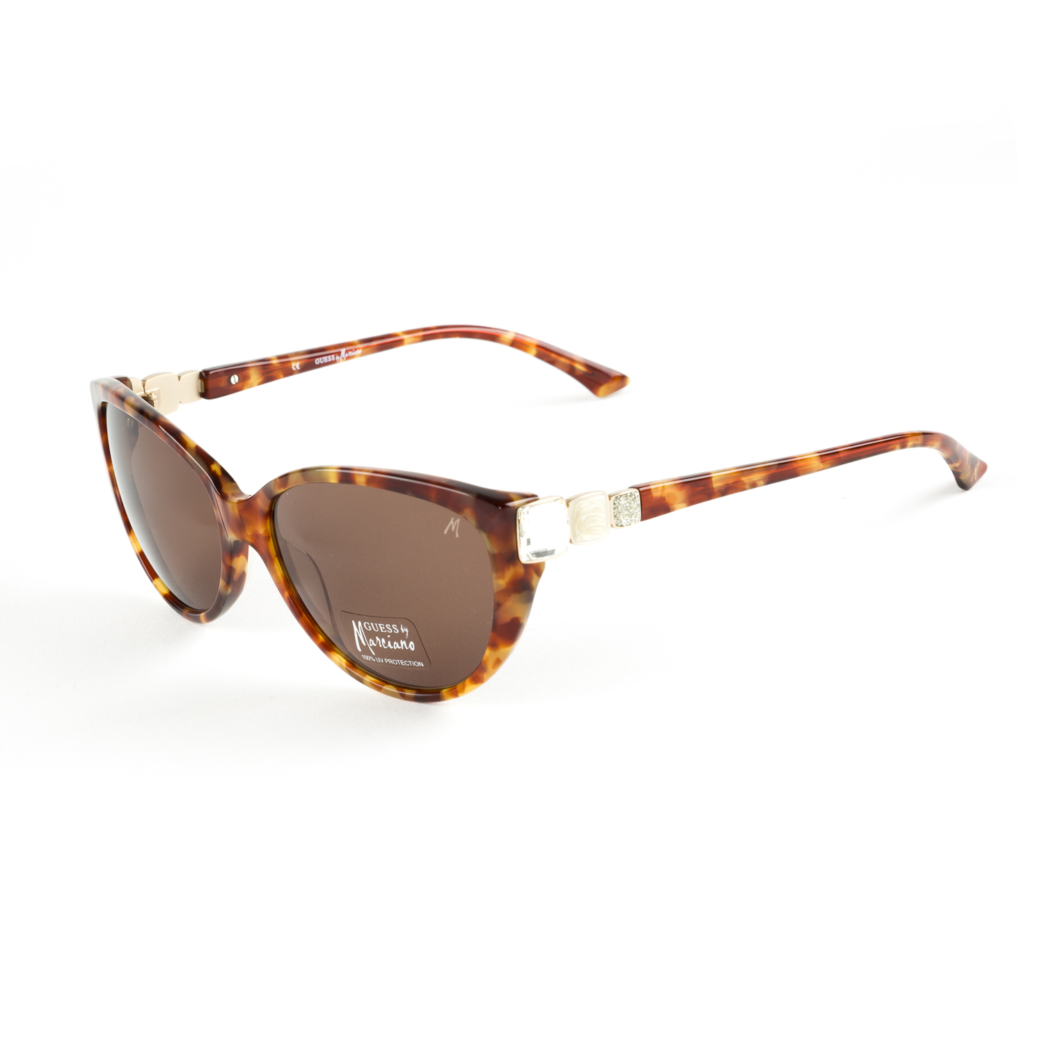 GUESS by Marciano Cateye Sunglasses w/ Swarovski Crystal GM653 NEW - Picture 3 of 4