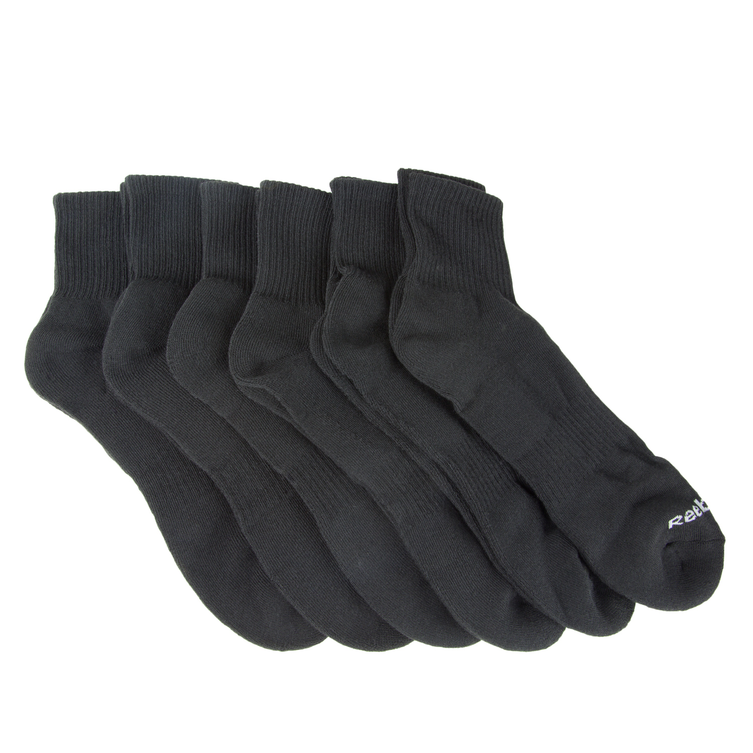 Reebok Men's 6 Pack XL Quarter Cut Socks Sz 12.5-16 NEW | eBay