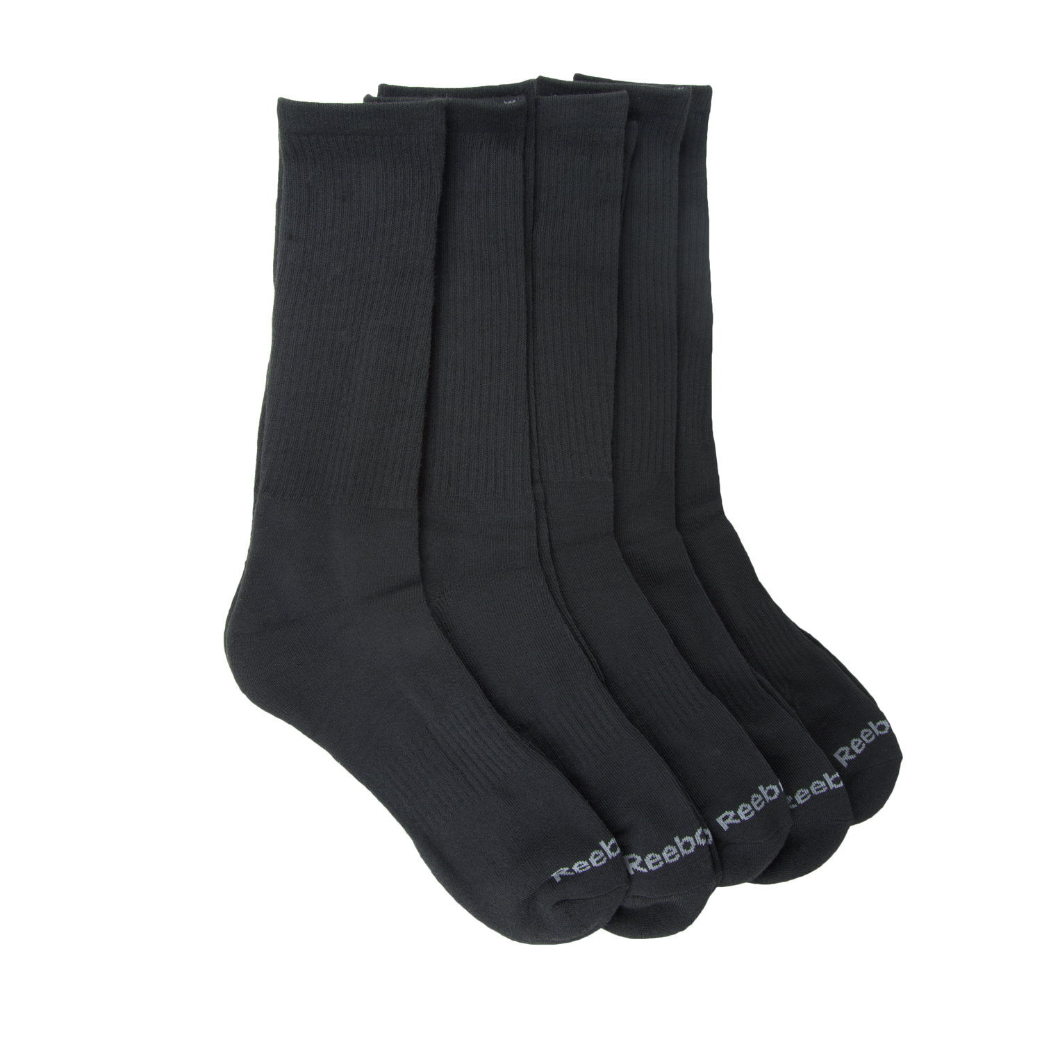 Reebok Men's 5 Pack XL Crew Socks Sz 12.5-16 NEW | eBay