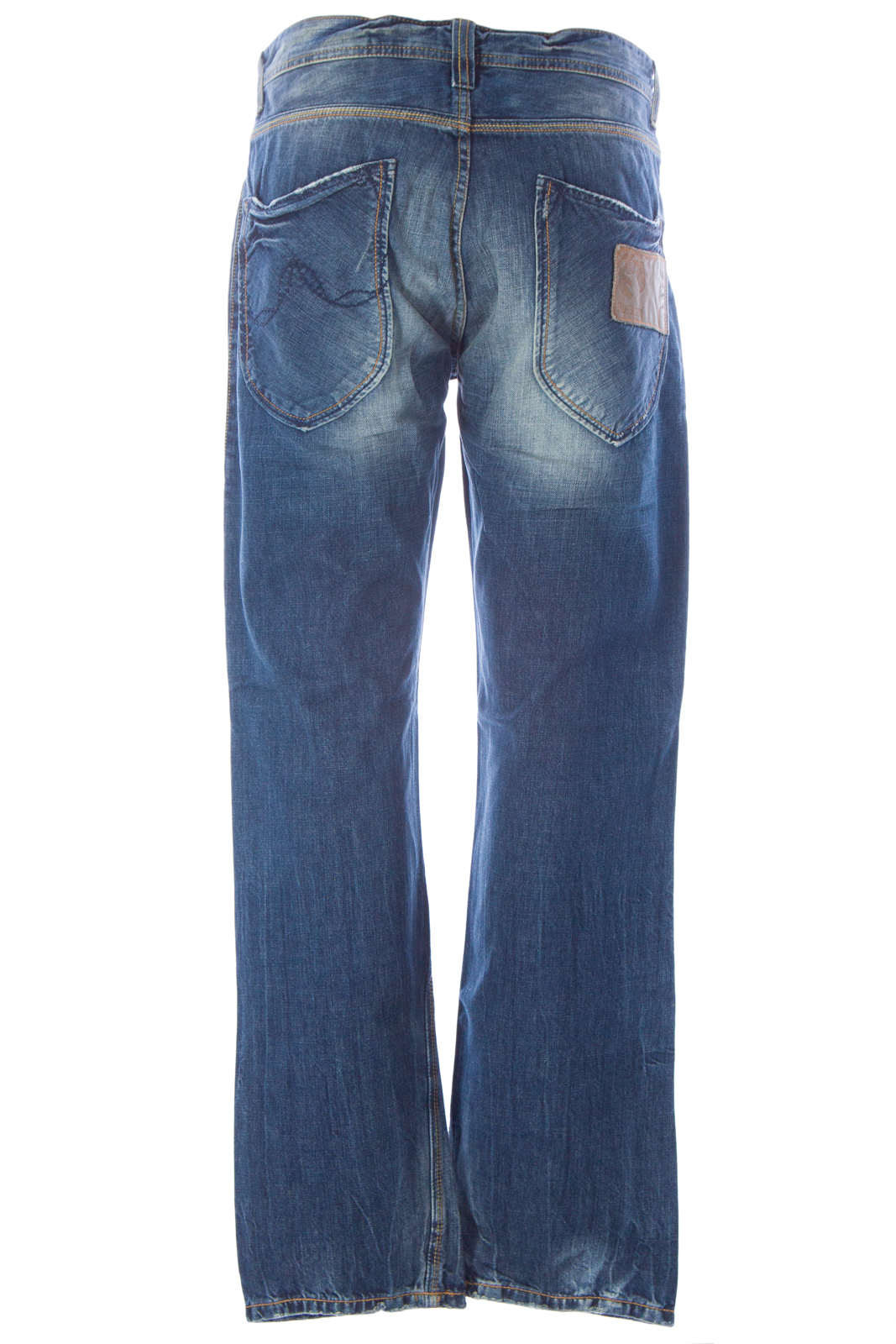 BLUE BLOOD Men's Sole Deep Aged Denim Button Fly Jeans MBLW0636 $250 NWT
