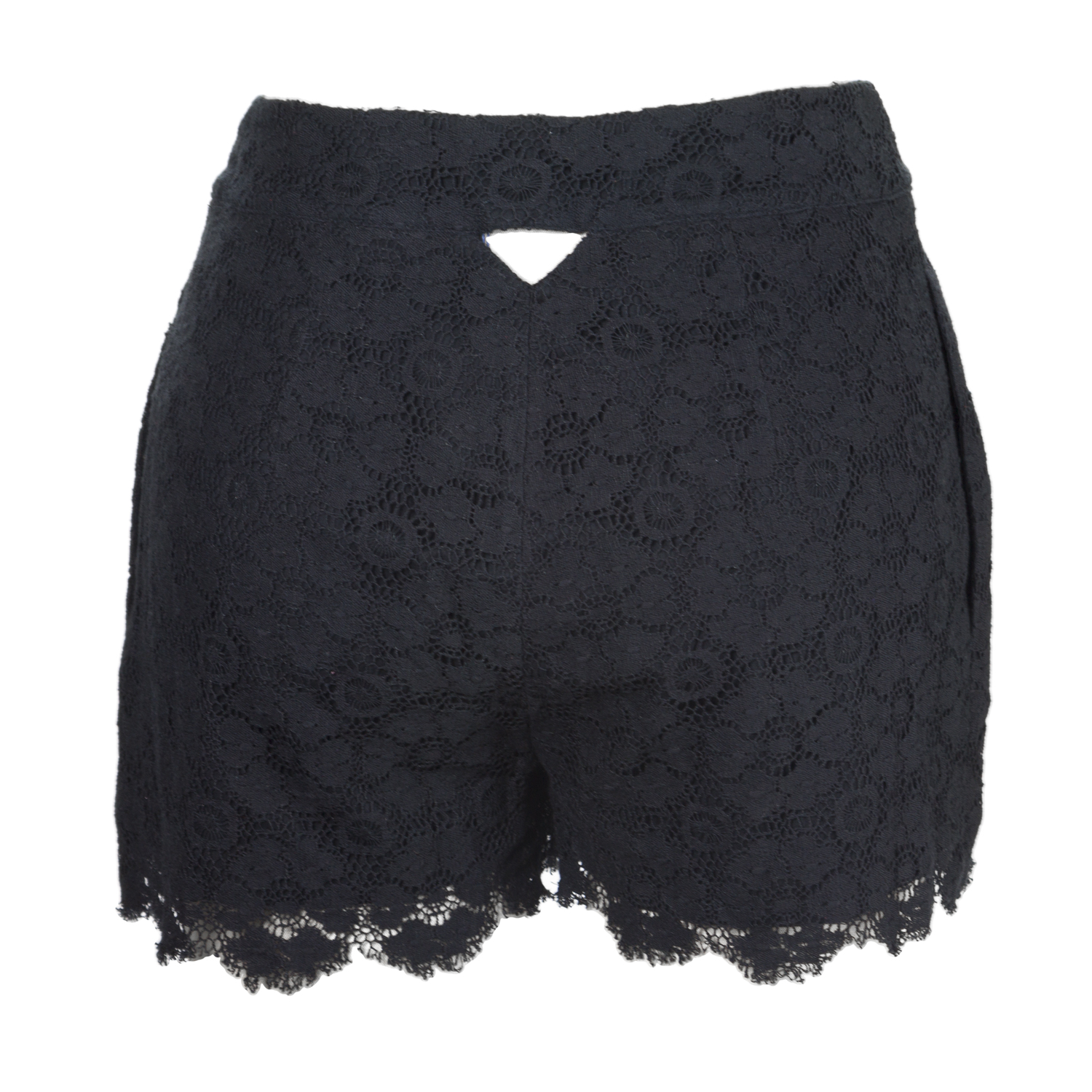 REBECCA MINKOFF Women's Black Lace Hali Cut Out Shorts Sz 2 $298 NWT ...