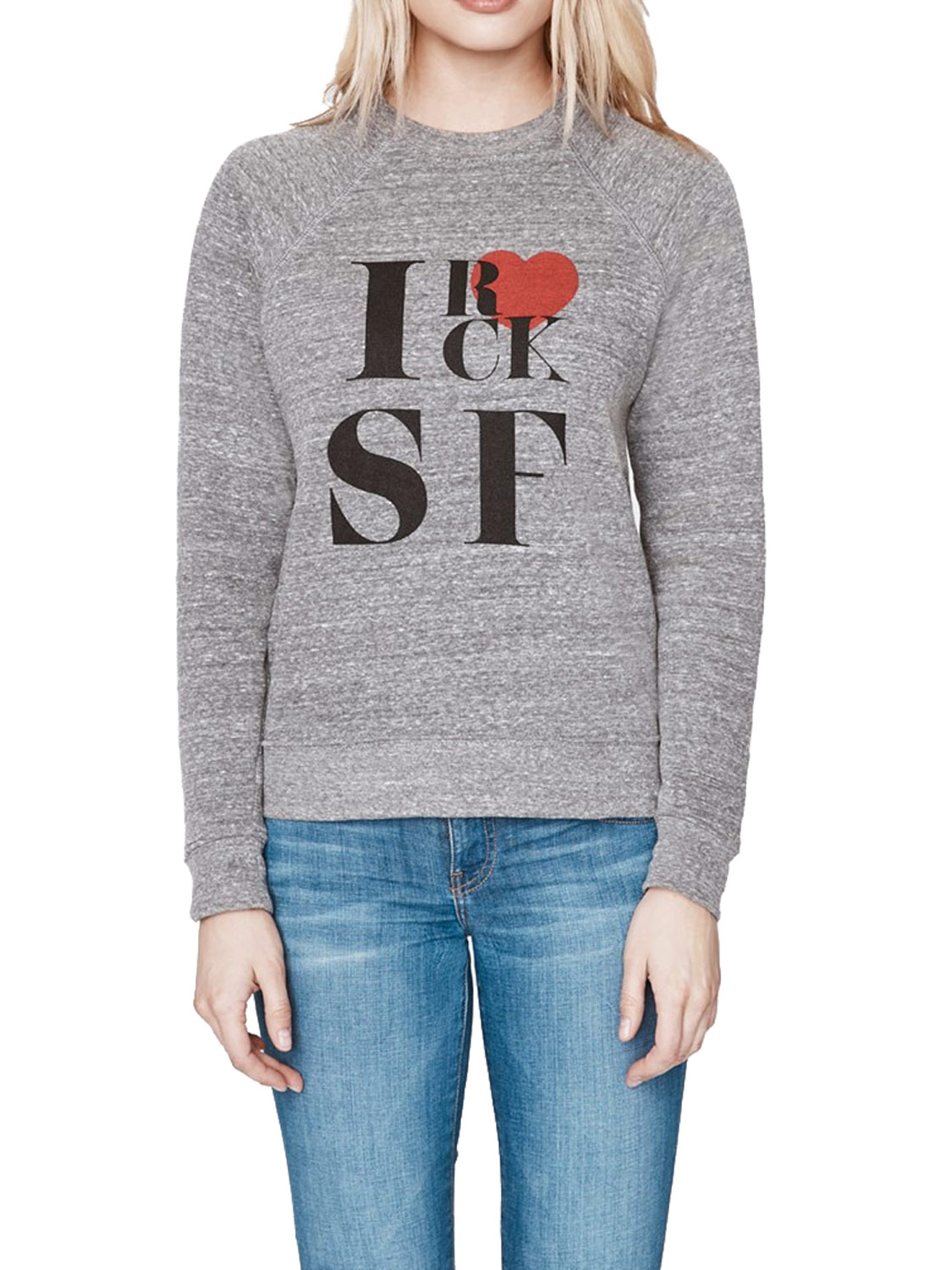 Download REBECCA MINKOFF Women's Heather Grey Rock SF Crew ...