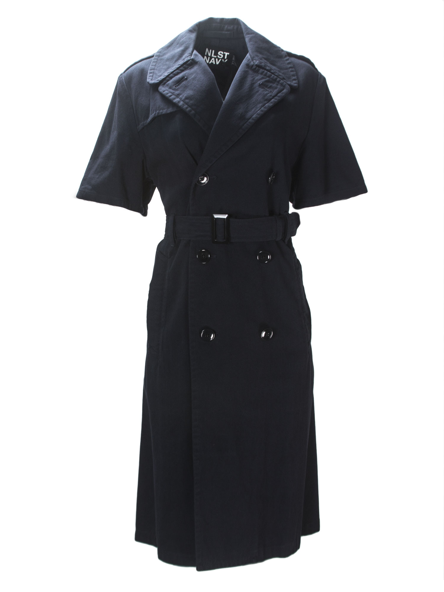 NLST NAVY Women's Navy Blue Short Sleeve Trench Coat $595 NWT | eBay