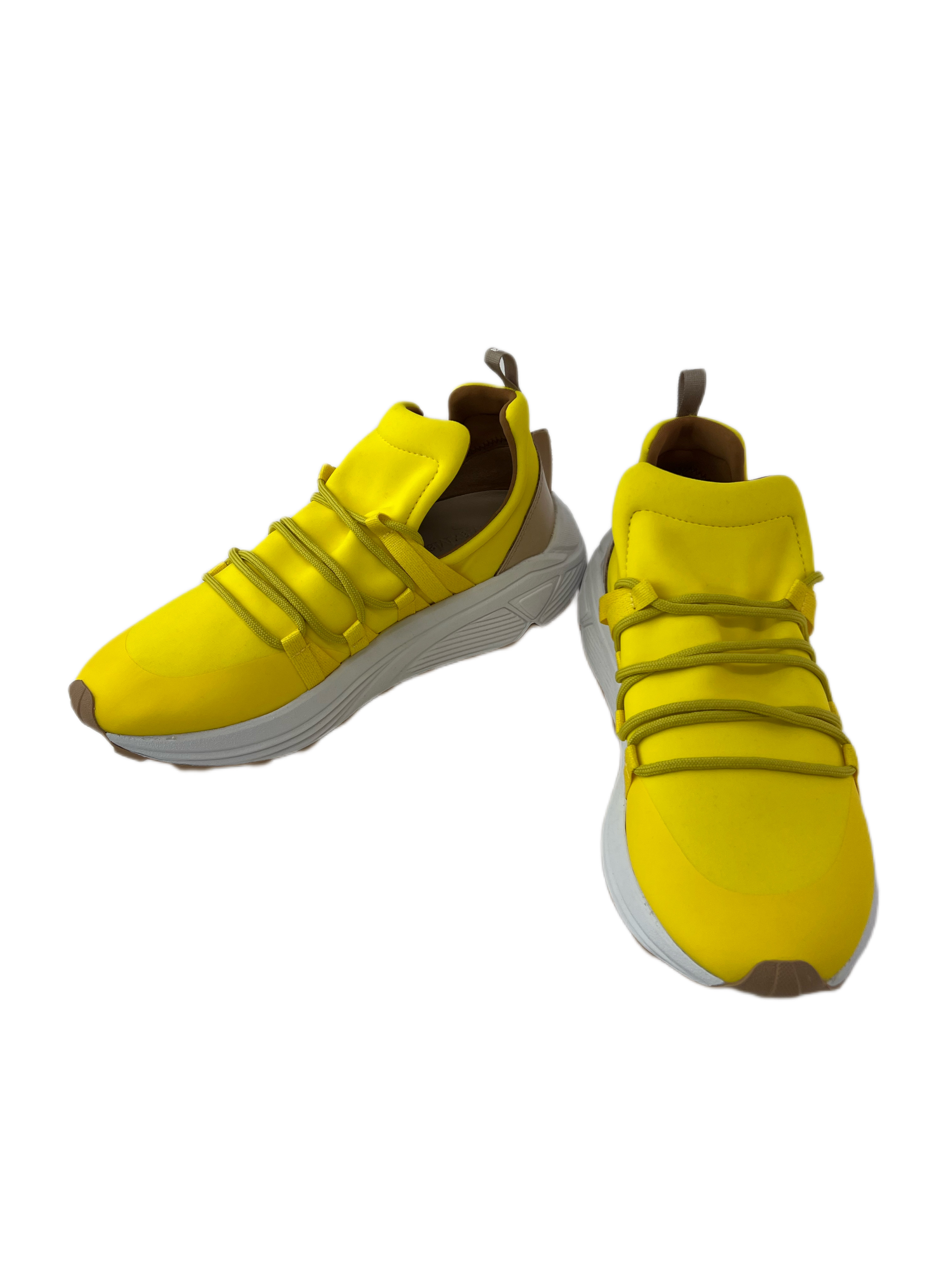 Max Mara Women's Bright Yellow Raiss Stretch Lace Up