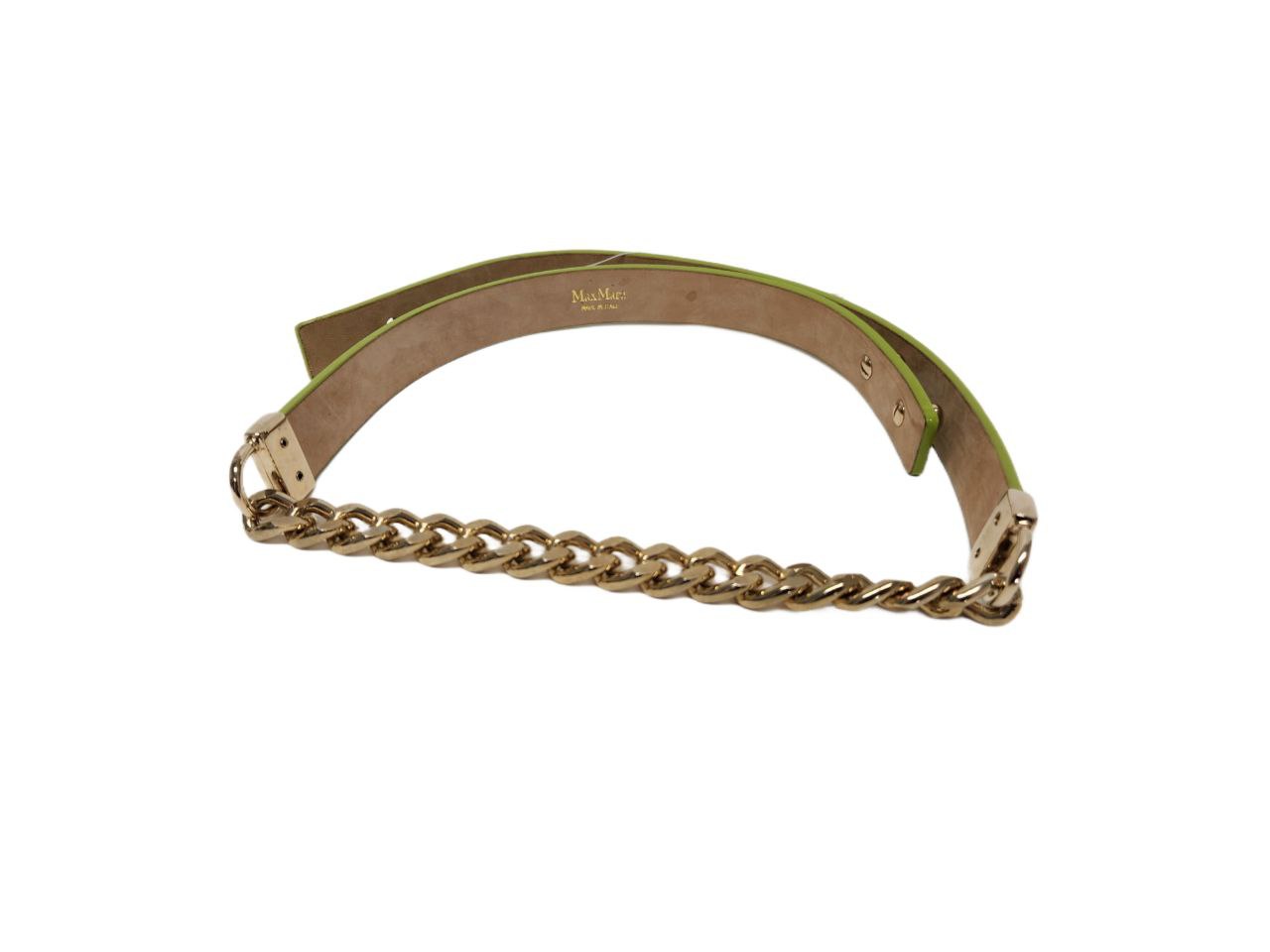 MaxMara Stylish Green Belt Camel coat with belt, moss green | Max Mara main image 4
