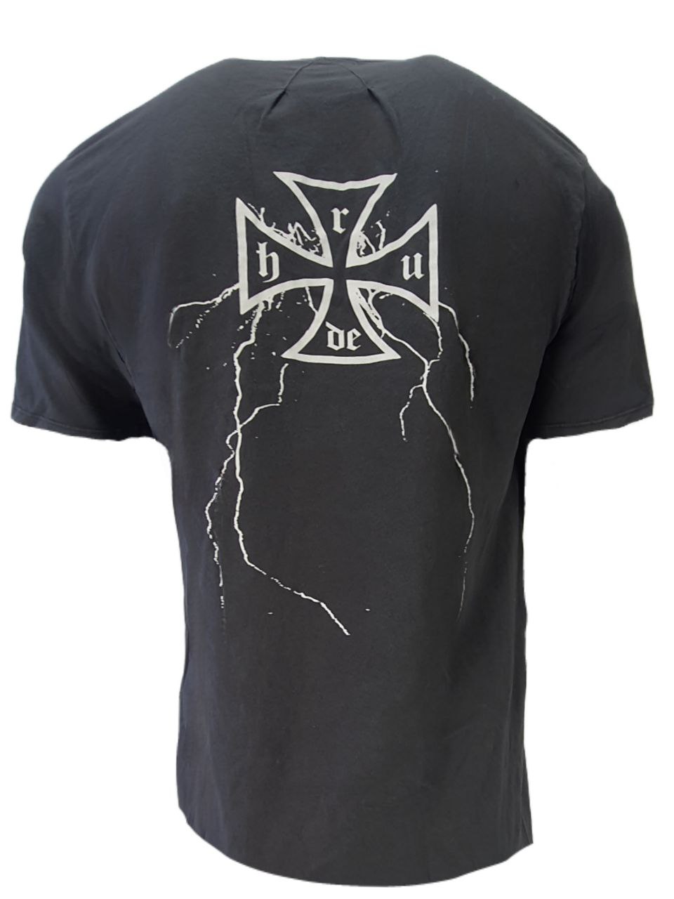 Tシャツ・カットソー RHUDE Men T-shirt Black RHPS24TT04012610 0610 SAINT-RHUDE TEE – R H U D E