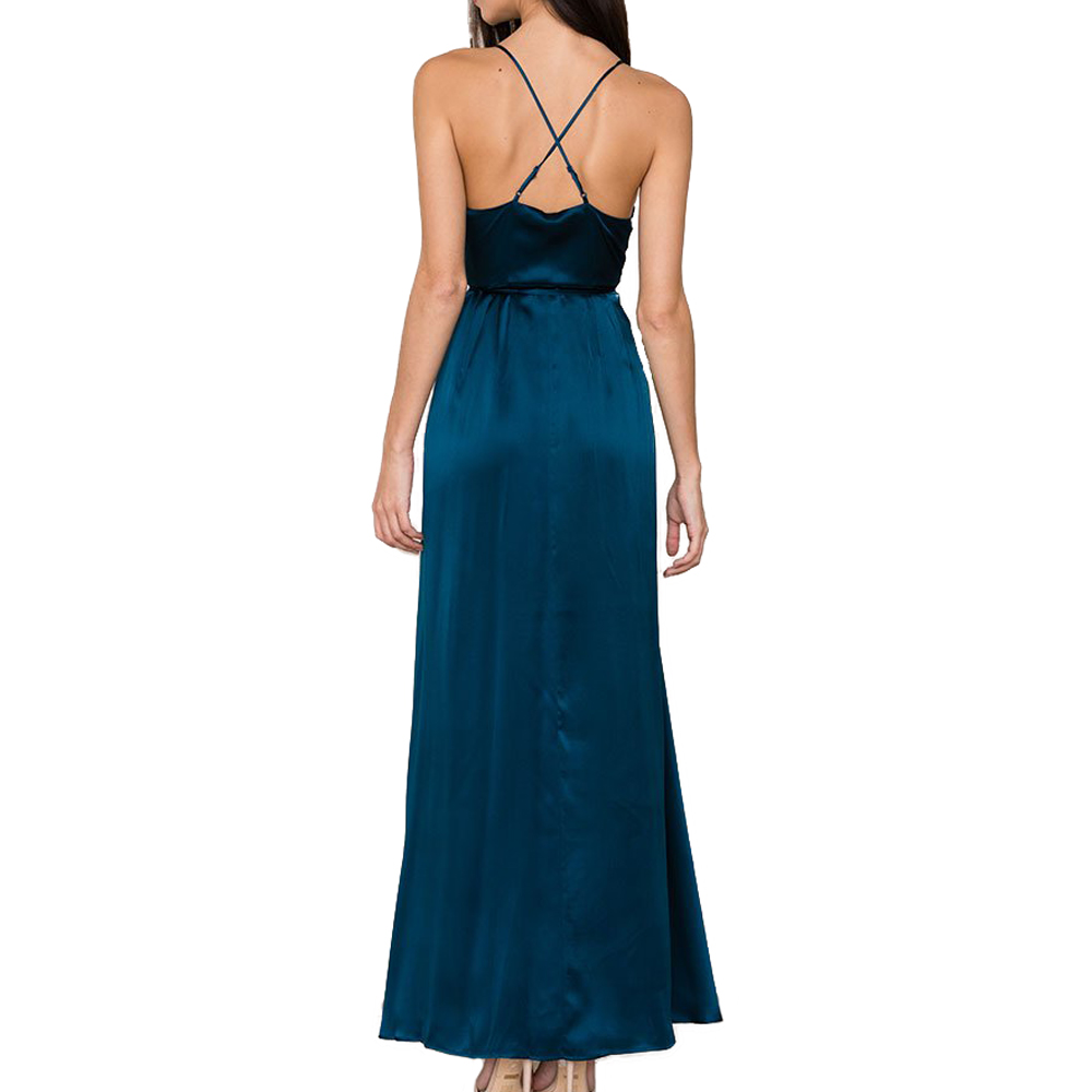 blue rush dress RUSH HOUR SILK MAXI DRESS