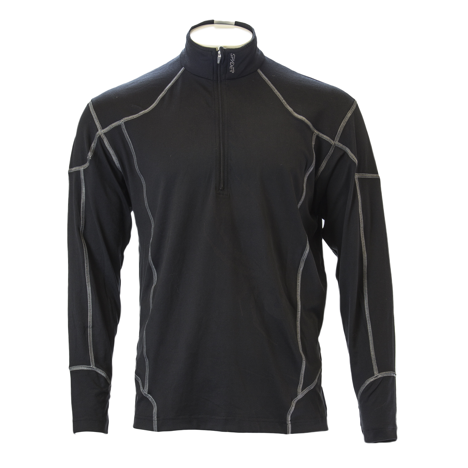 Spyder Men's Black Service Fleect T-Neck Active Top 3532 Sz