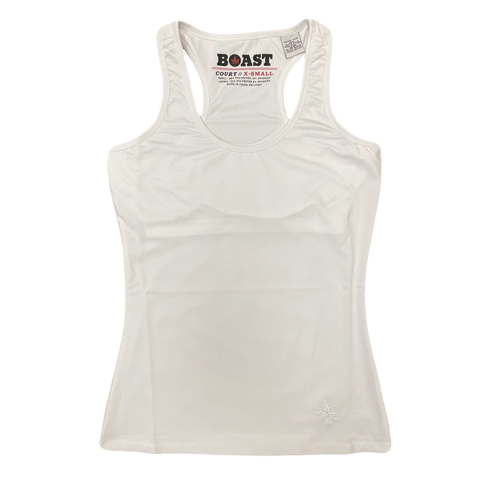 BOAST Damen-Tennisoberteil weiß Racerback 131105001 60 $ NEU - Bild 3 von 10