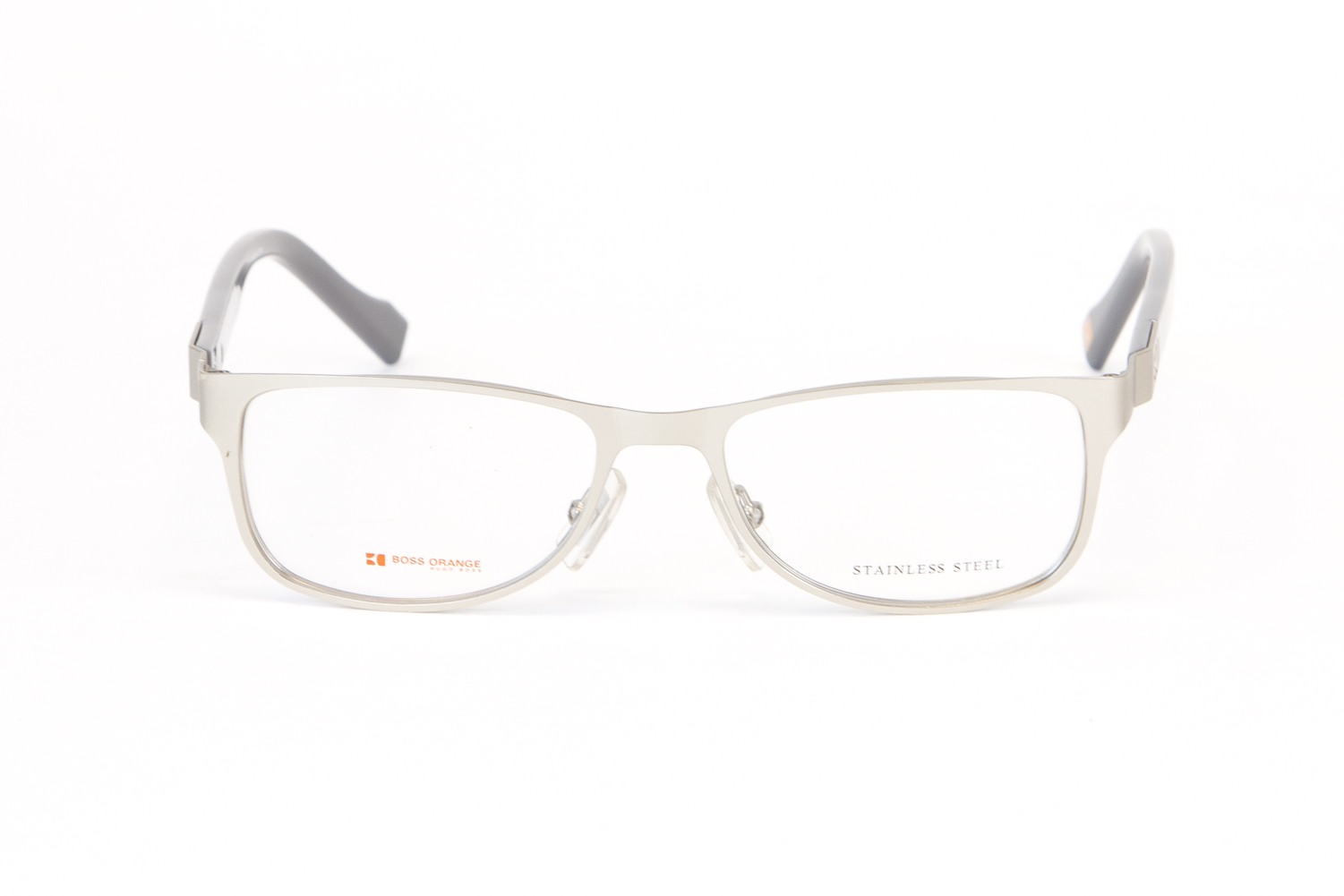 konsulent Vejrtrækning Sammenligning BOSS ORANGE Stainless Steel Rectangular Eyeglass Frames 50mm B0081 $260 NEW  | eBay