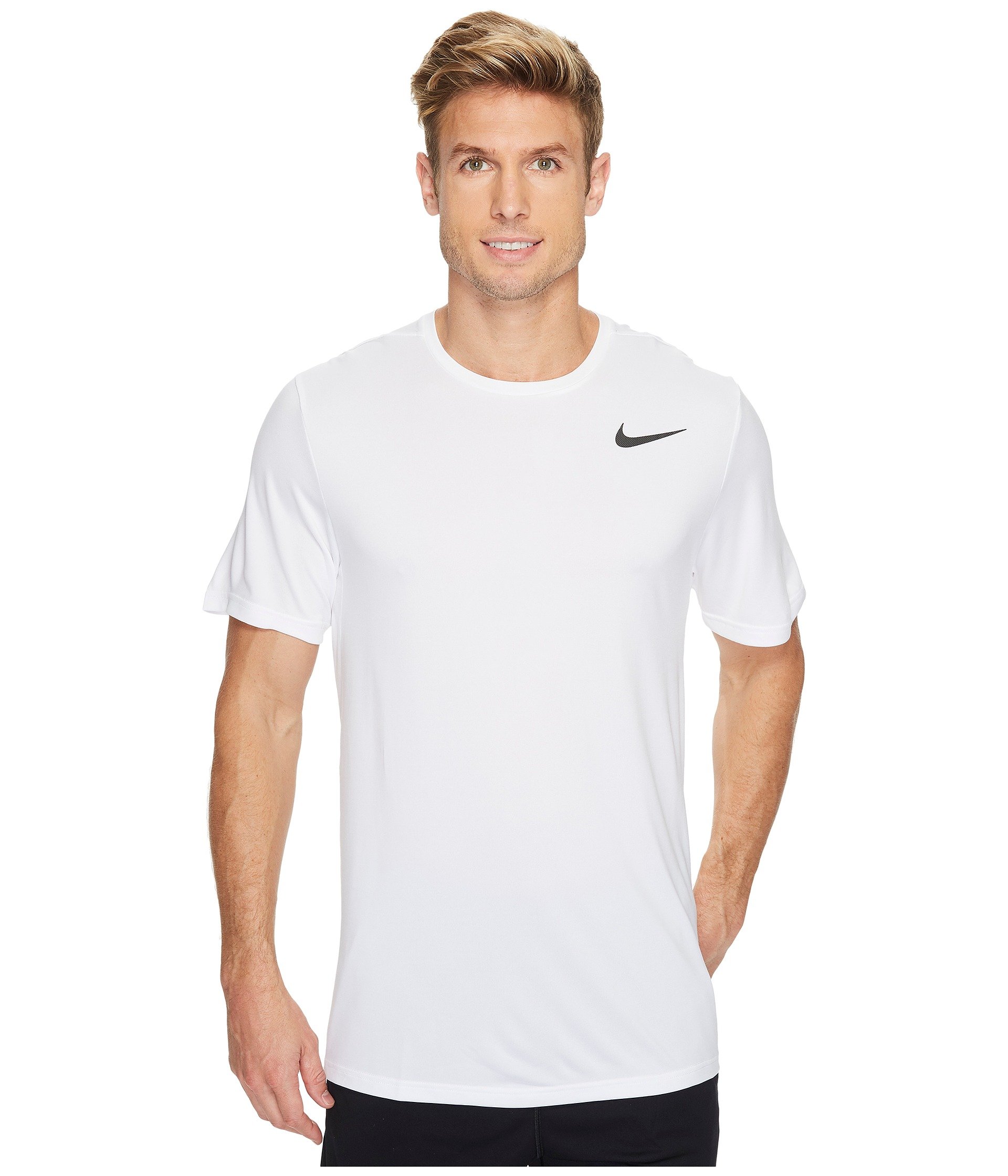 White fit. Thin man in Nike Shirt in Room. CKSTEP одежда.