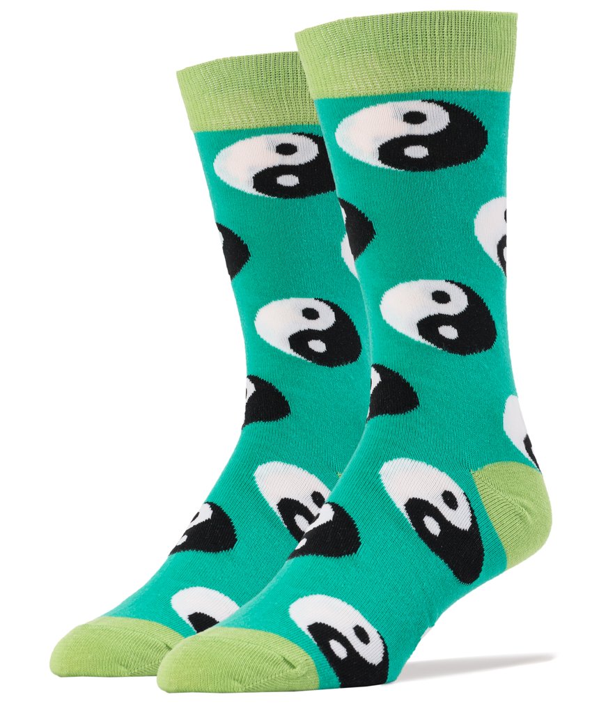 Download OOOH YEAH! Men's Novelty Crew Socks, MD6026C - Ying Yang ...