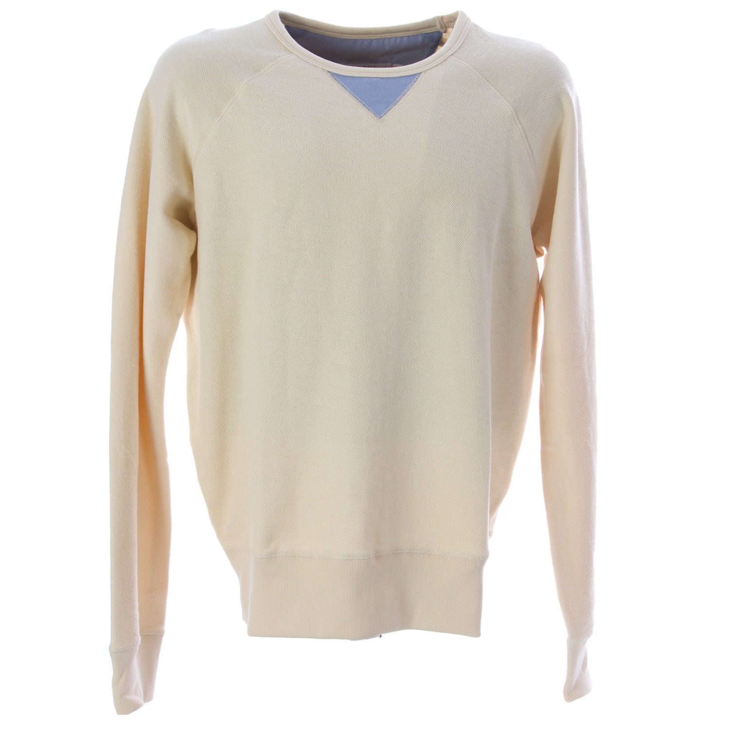 OLASUL Men/'s Bone Reverse Sweatshirt $130 NEW