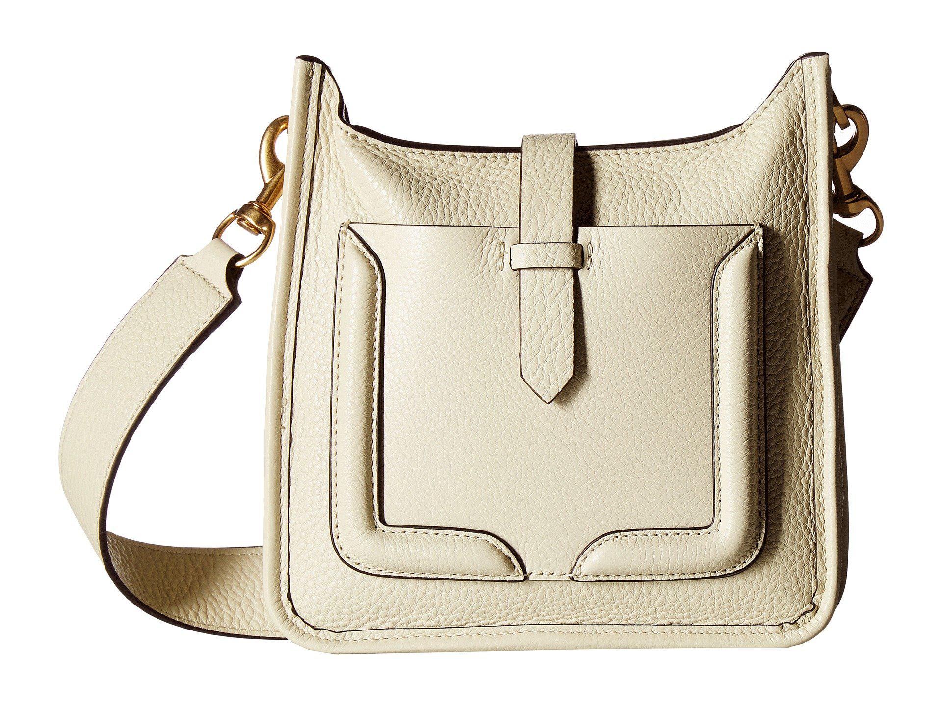 rebecca minkoff leather feed bag