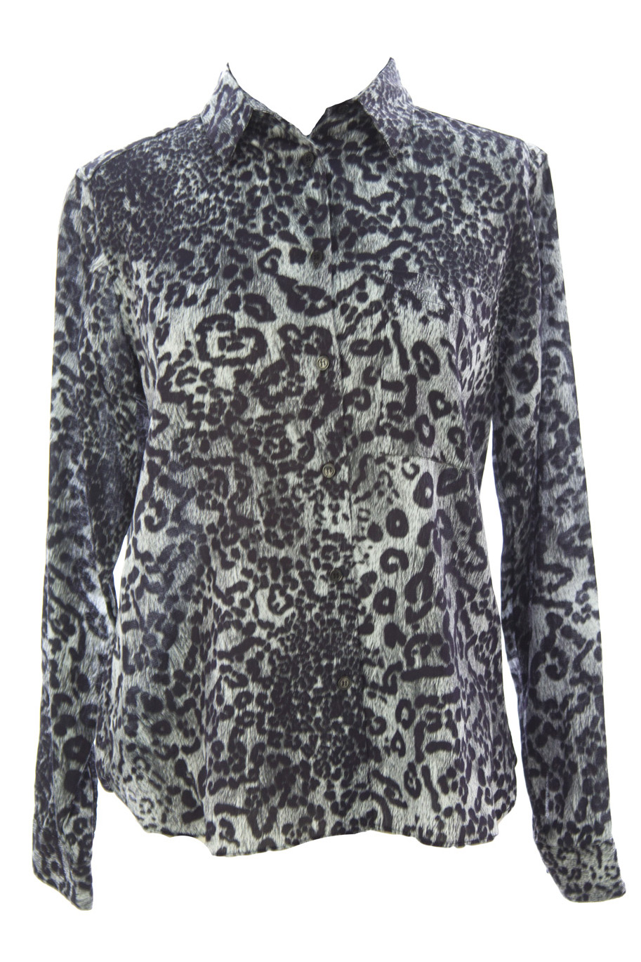 SURFACE TO AIR Women's Snow Leopard Zulu Shirt $295 NEW | eBay