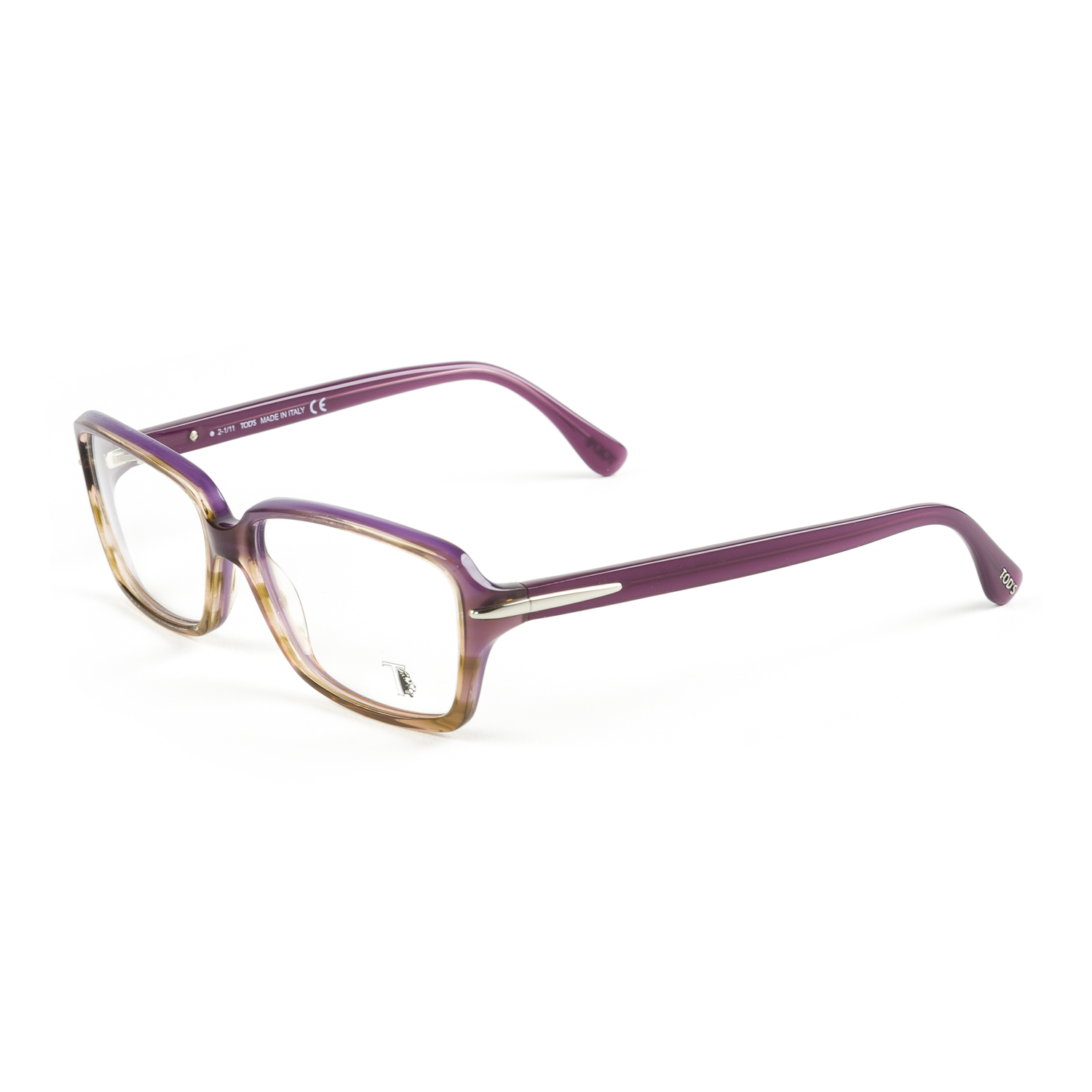 TOD'S Purple Ombre Rectangular Eyeglass Frames TO5047-083 NEW ...